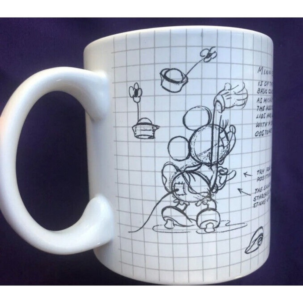Disney Sketchbook "Minnie Mouse" Large Coffee /Tea/Soup Mug Etc.